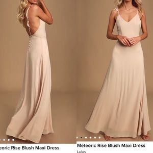 Lulus Blush Formal Maxi Dress